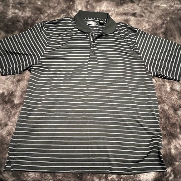 Izod Shirts Izod Golf Shirt Size M Dark Grey And White Poshmark
